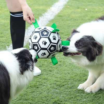 Jouets pour chiens Balle de football avec onglets, Jouets